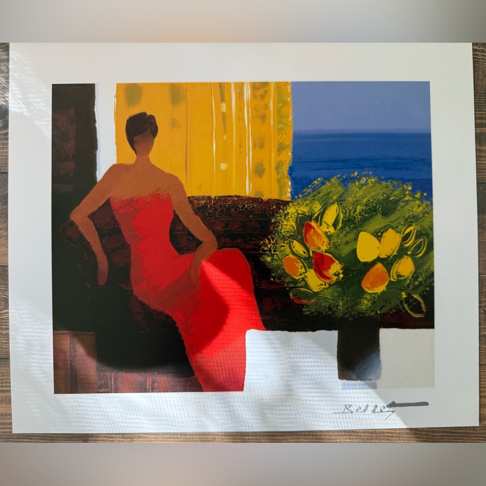 Interieur by Emile Bellet Signed Seriolithograph